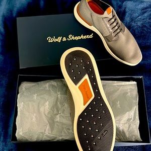 Mens Grey Swiftknit Derby Wolf & Shepherd size 11